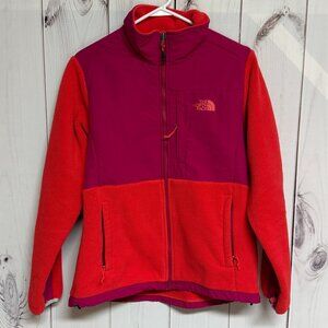 The North Face Denali-Style Fleece Jacket Women’s Large Pink/Red EUC